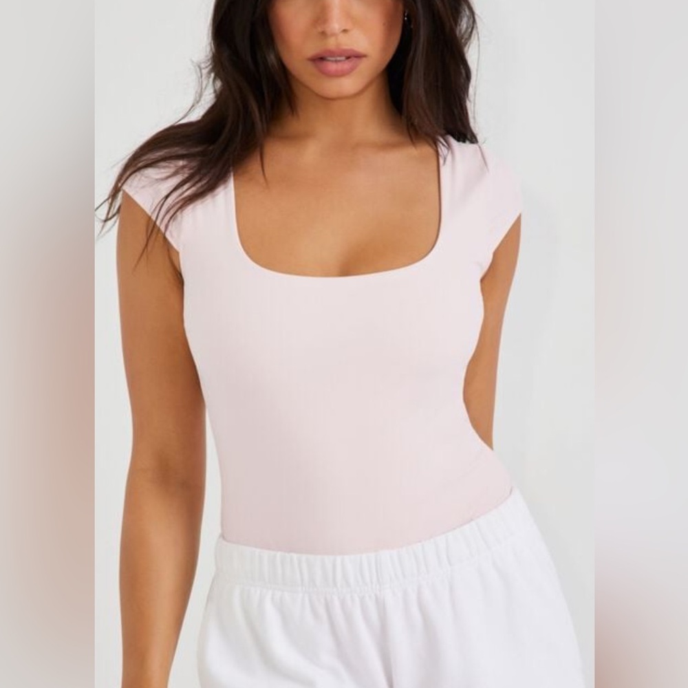 Garage Pink Backless Bodysuit - Picture 5 of 6